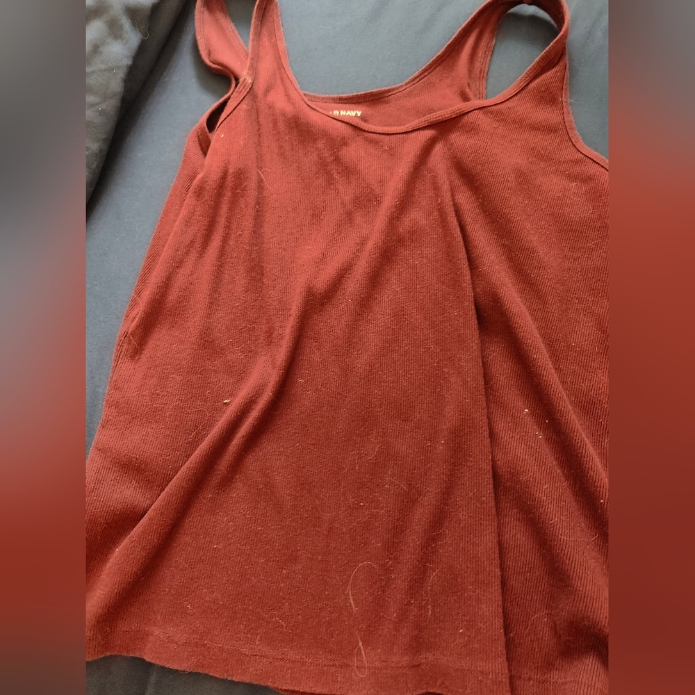 like New Old Navy Burgundy First Layer Tank Top, Xl